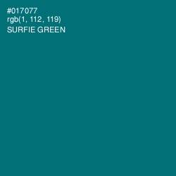 #017077 - Surfie Green Color Image