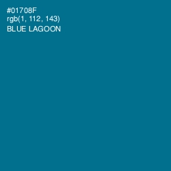 #01708F - Blue Lagoon Color Image