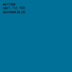 #017098 - Bahama Blue Color Image