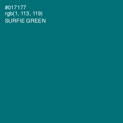 #017177 - Surfie Green Color Image