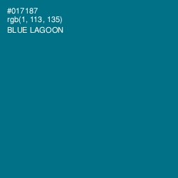#017187 - Blue Lagoon Color Image