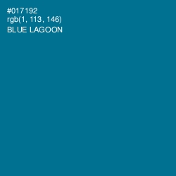 #017192 - Blue Lagoon Color Image