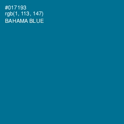 #017193 - Bahama Blue Color Image
