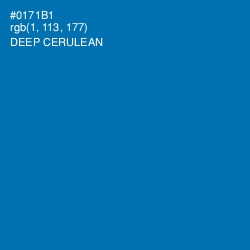 #0171B1 - Deep Cerulean Color Image