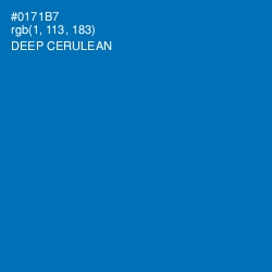 #0171B7 - Deep Cerulean Color Image