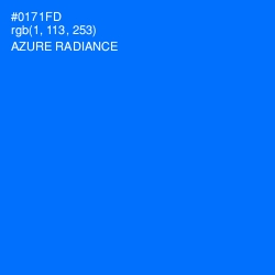 #0171FD - Azure Radiance Color Image