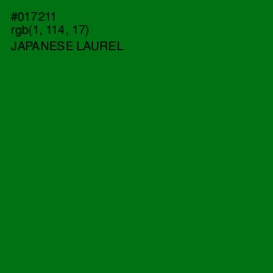 #017211 - Japanese Laurel Color Image