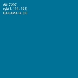 #017297 - Bahama Blue Color Image