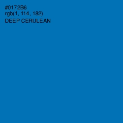 #0172B6 - Deep Cerulean Color Image