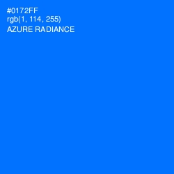 #0172FF - Azure Radiance Color Image