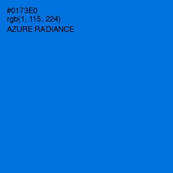 #0173E0 - Azure Radiance Color Image