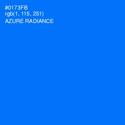 #0173FB - Azure Radiance Color Image