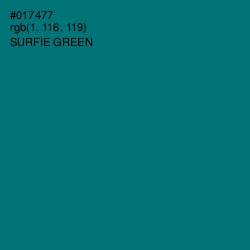 #017477 - Surfie Green Color Image