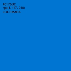 #0175D2 - Lochmara Color Image