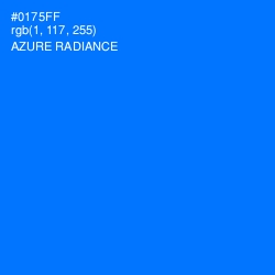 #0175FF - Azure Radiance Color Image