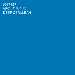 #0176B7 - Deep Cerulean Color Image