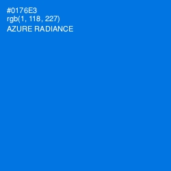 #0176E3 - Azure Radiance Color Image