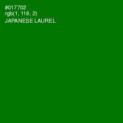 #017702 - Japanese Laurel Color Image