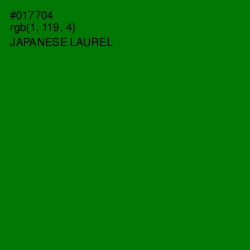 #017704 - Japanese Laurel Color Image