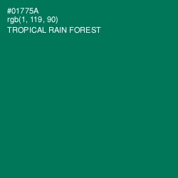 #01775A - Tropical Rain Forest Color Image