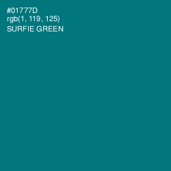 #01777D - Surfie Green Color Image