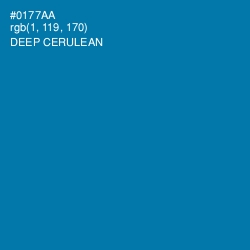 #0177AA - Deep Cerulean Color Image