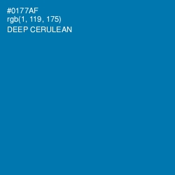 #0177AF - Deep Cerulean Color Image