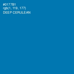 #0177B1 - Deep Cerulean Color Image