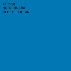 #0177B4 - Deep Cerulean Color Image