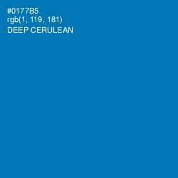 #0177B5 - Deep Cerulean Color Image