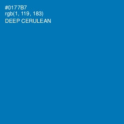 #0177B7 - Deep Cerulean Color Image