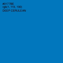 #0177BE - Deep Cerulean Color Image