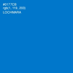 #0177CB - Lochmara Color Image