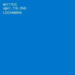 #0177CC - Lochmara Color Image