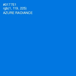 #0177E1 - Azure Radiance Color Image