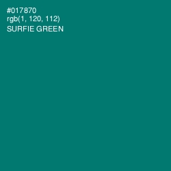 #017870 - Surfie Green Color Image