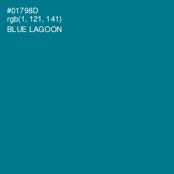 #01798D - Blue Lagoon Color Image