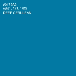 #0179A2 - Deep Cerulean Color Image