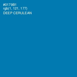 #0179B1 - Deep Cerulean Color Image