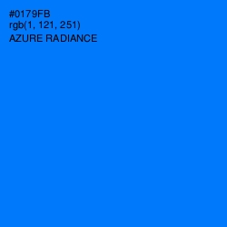 #0179FB - Azure Radiance Color Image