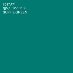 #017A71 - Surfie Green Color Image