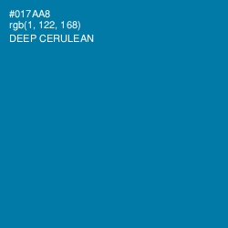 #017AA8 - Deep Cerulean Color Image