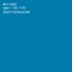 #017AAD - Deep Cerulean Color Image