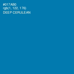 #017AB0 - Deep Cerulean Color Image