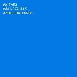 #017AE3 - Azure Radiance Color Image