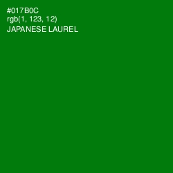 #017B0C - Japanese Laurel Color Image