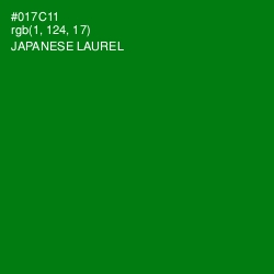 #017C11 - Japanese Laurel Color Image