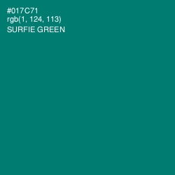 #017C71 - Surfie Green Color Image