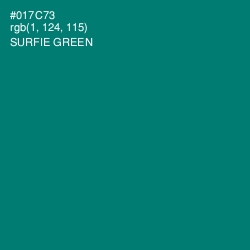 #017C73 - Surfie Green Color Image