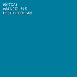 #017CA1 - Deep Cerulean Color Image